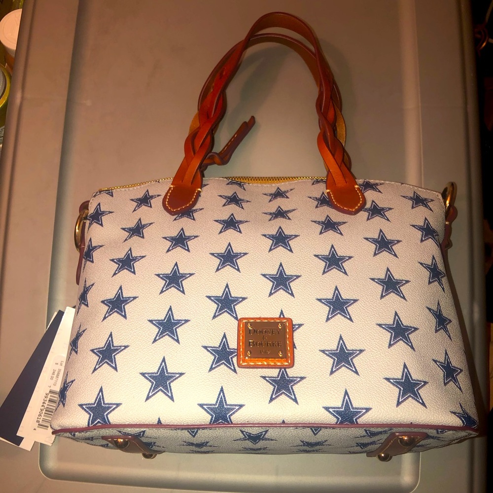 NWT Dooney & Burke DAllas Cowboys small Celeste purse